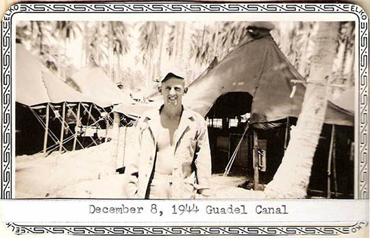Dale Suttle, Jr. in GuadalCanal.